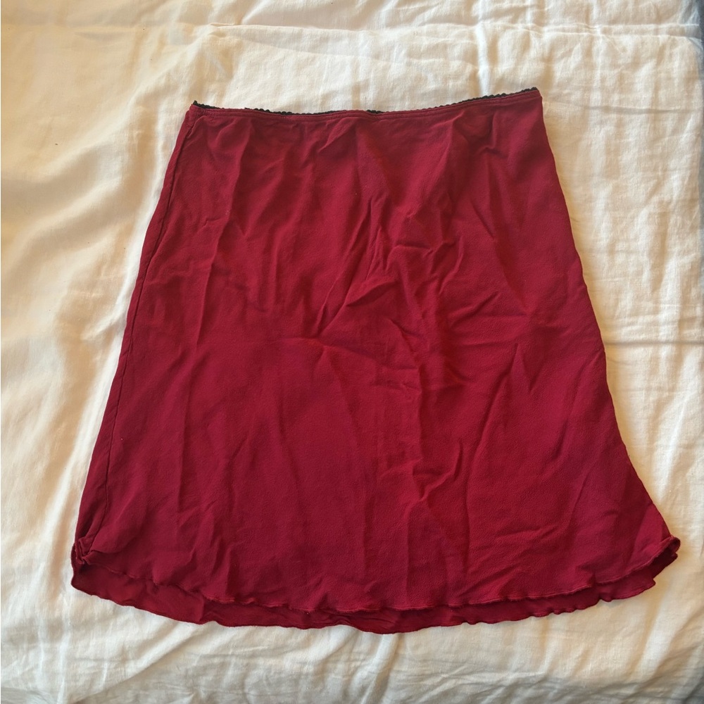 Elegant Red Skirt